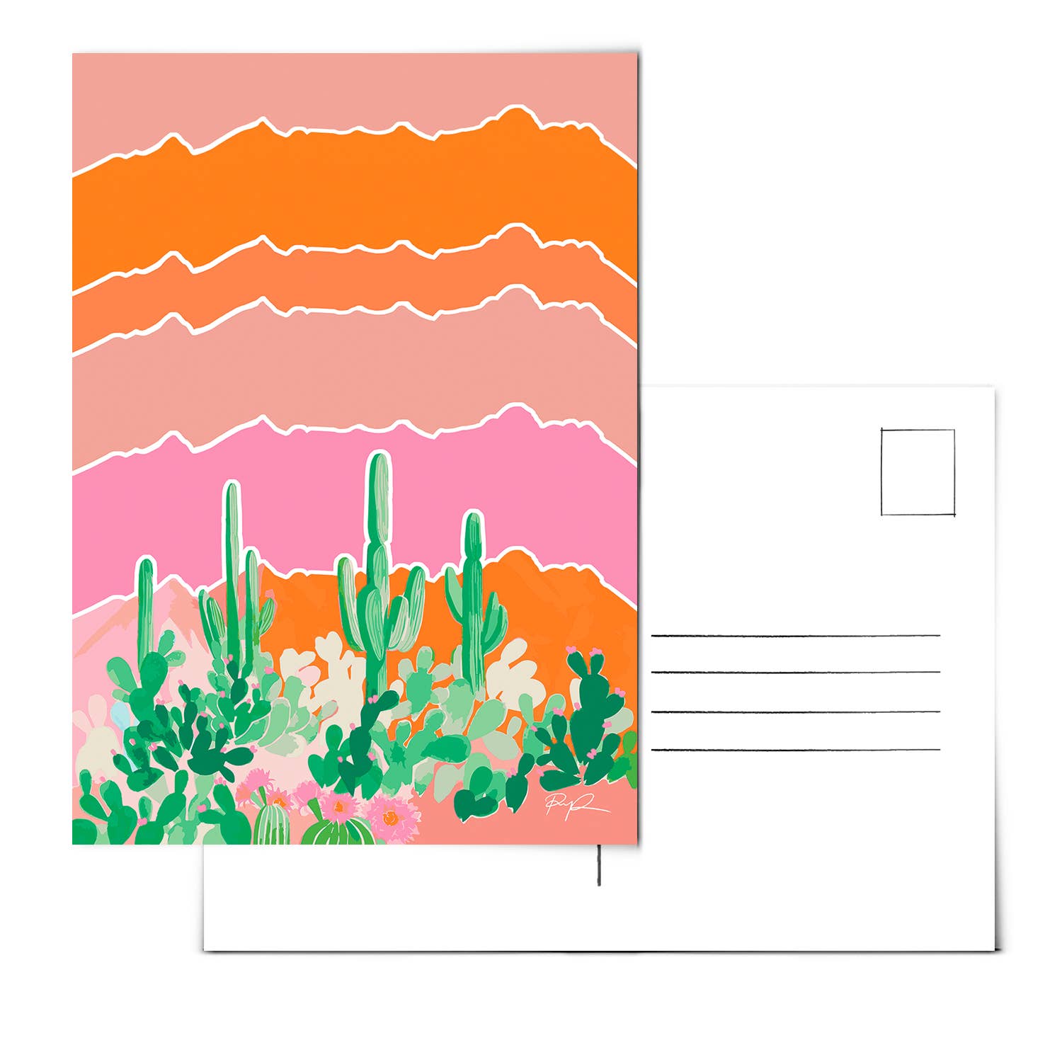 Set of 10 Desert Postcards - vibeboxshop
