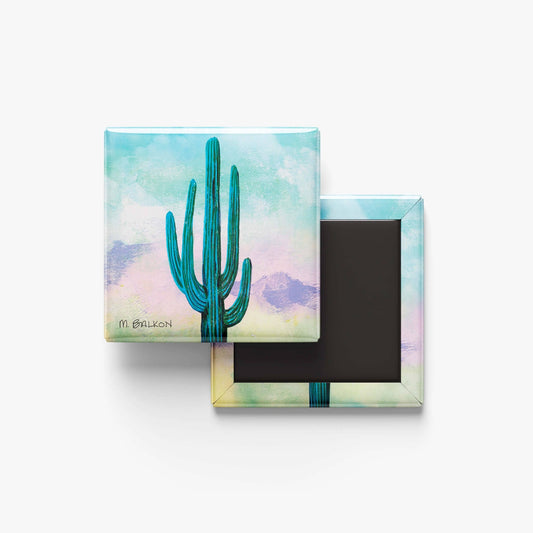 Sherbet Saguaro 2" Magnet - vibeboxshop