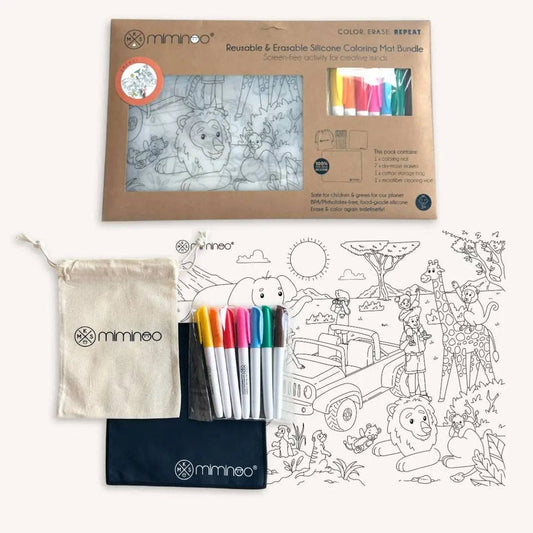 Silicone Reusable Coloring Mat Set - vibeboxshop