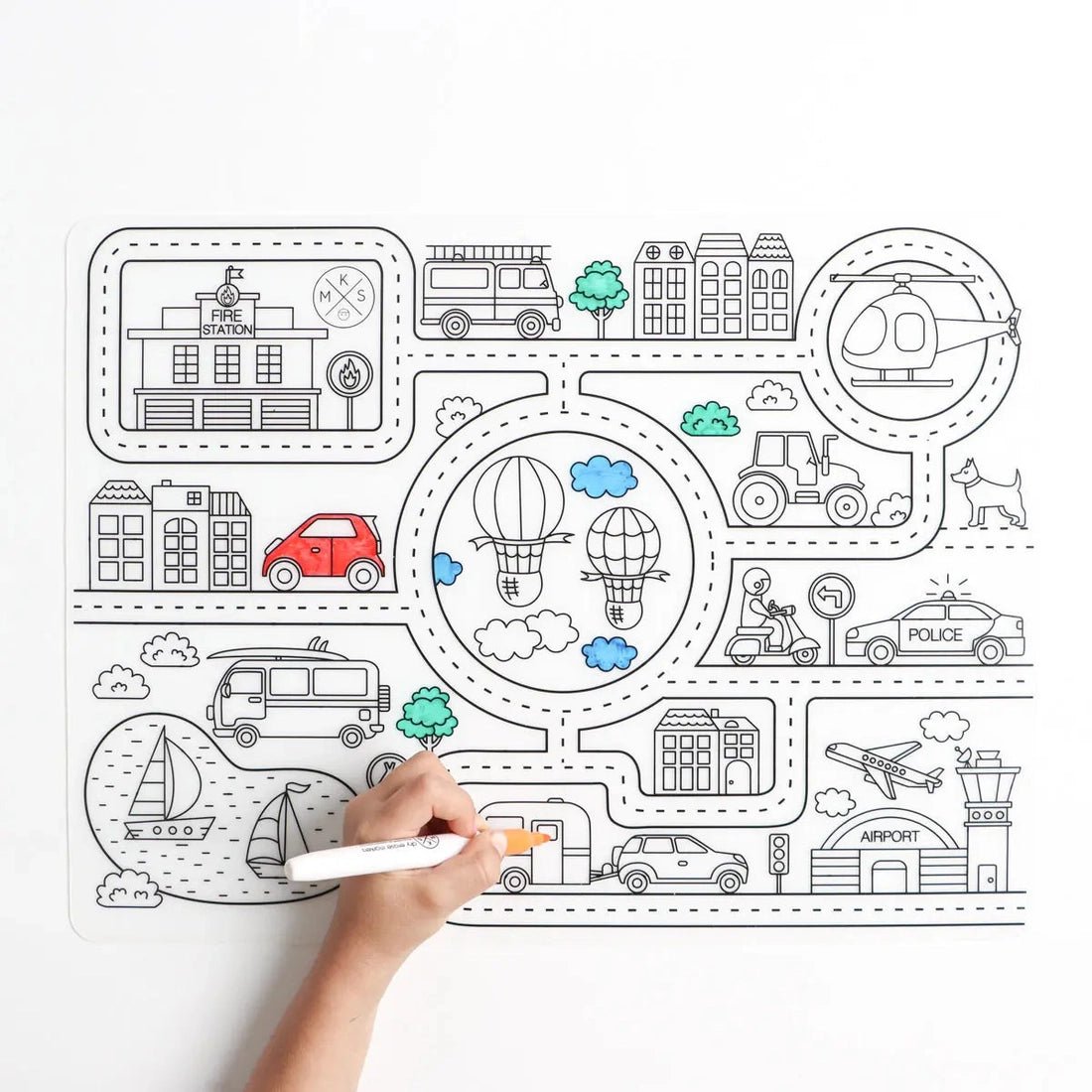 Silicone Reusable Coloring Mat Set - vibeboxshop