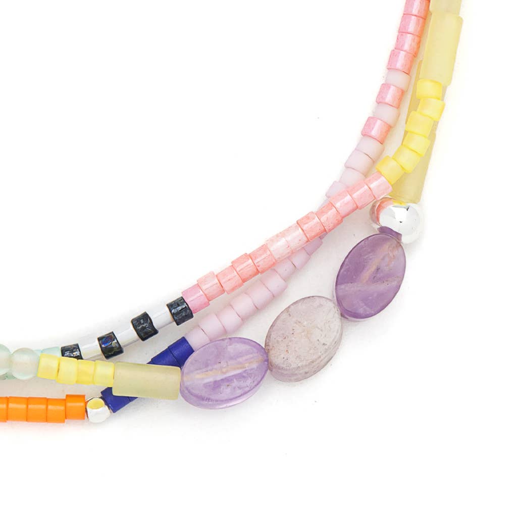Silver Amethyst | Stone of Protection Bracelet - vibeboxshop