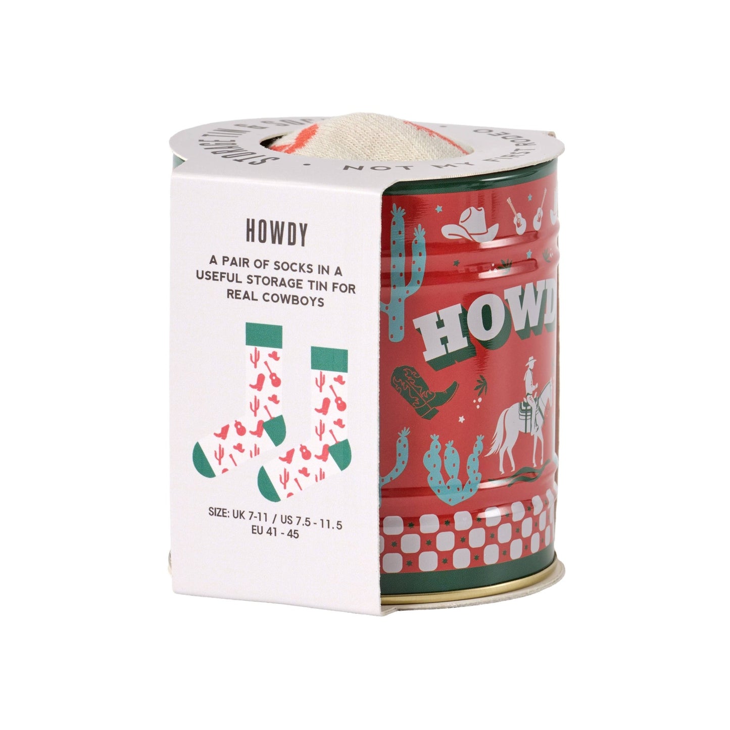 Socks in a Tin - Howdy - vibeboxshop