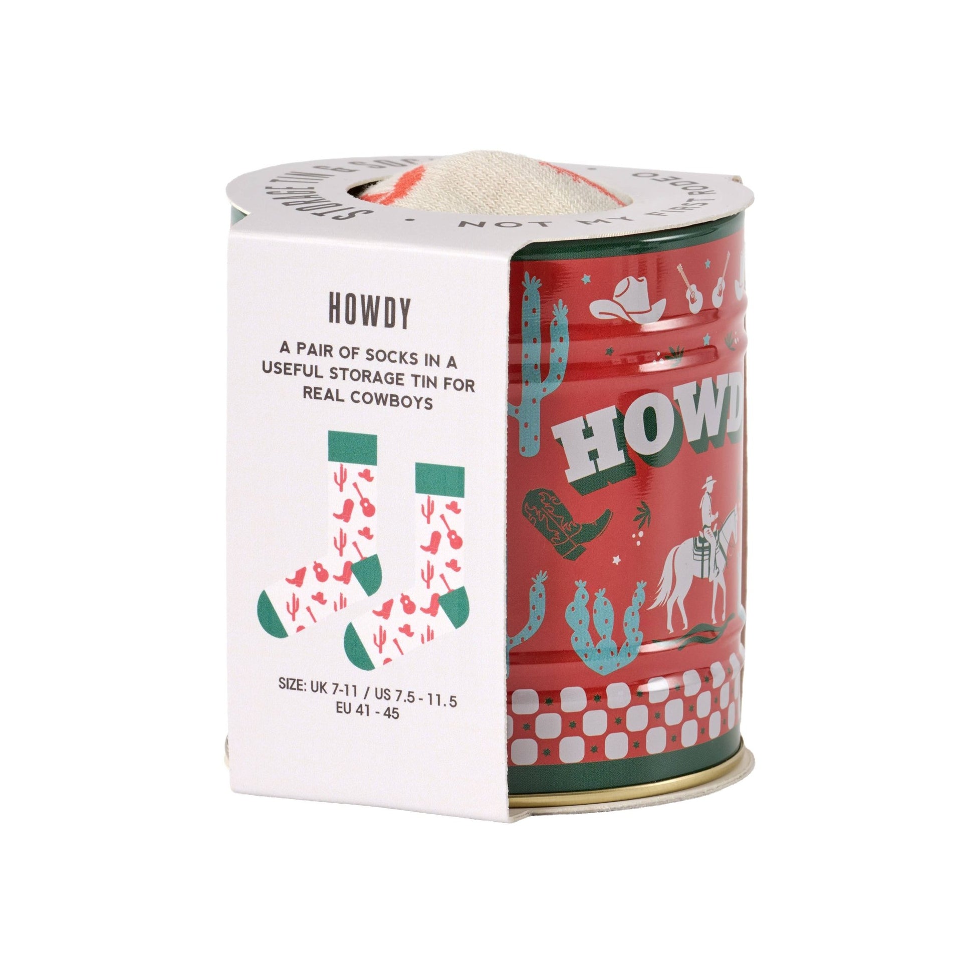 Socks in a Tin - Howdy - vibeboxshop
