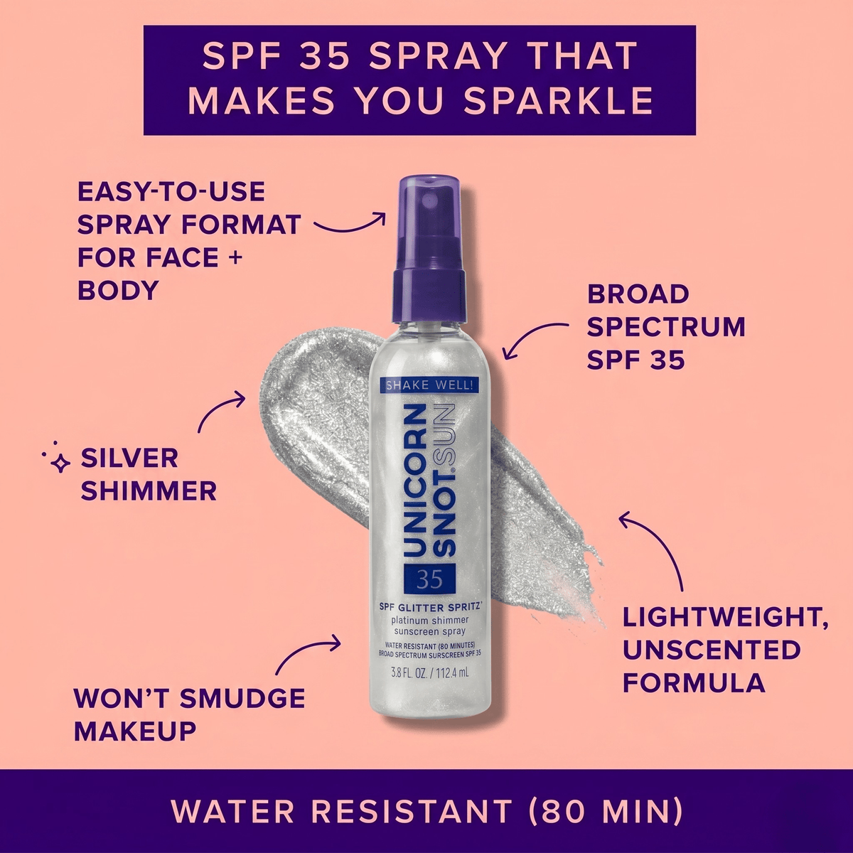 SPF 35 Glitter Spritz Spray - vibeboxshop