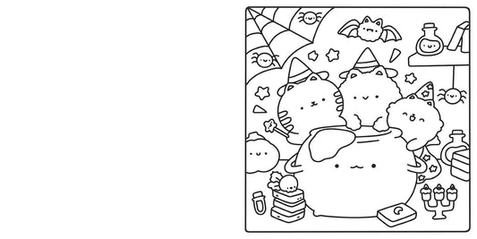 Spooky Cute & Cozy Coloring - vibeboxshop
