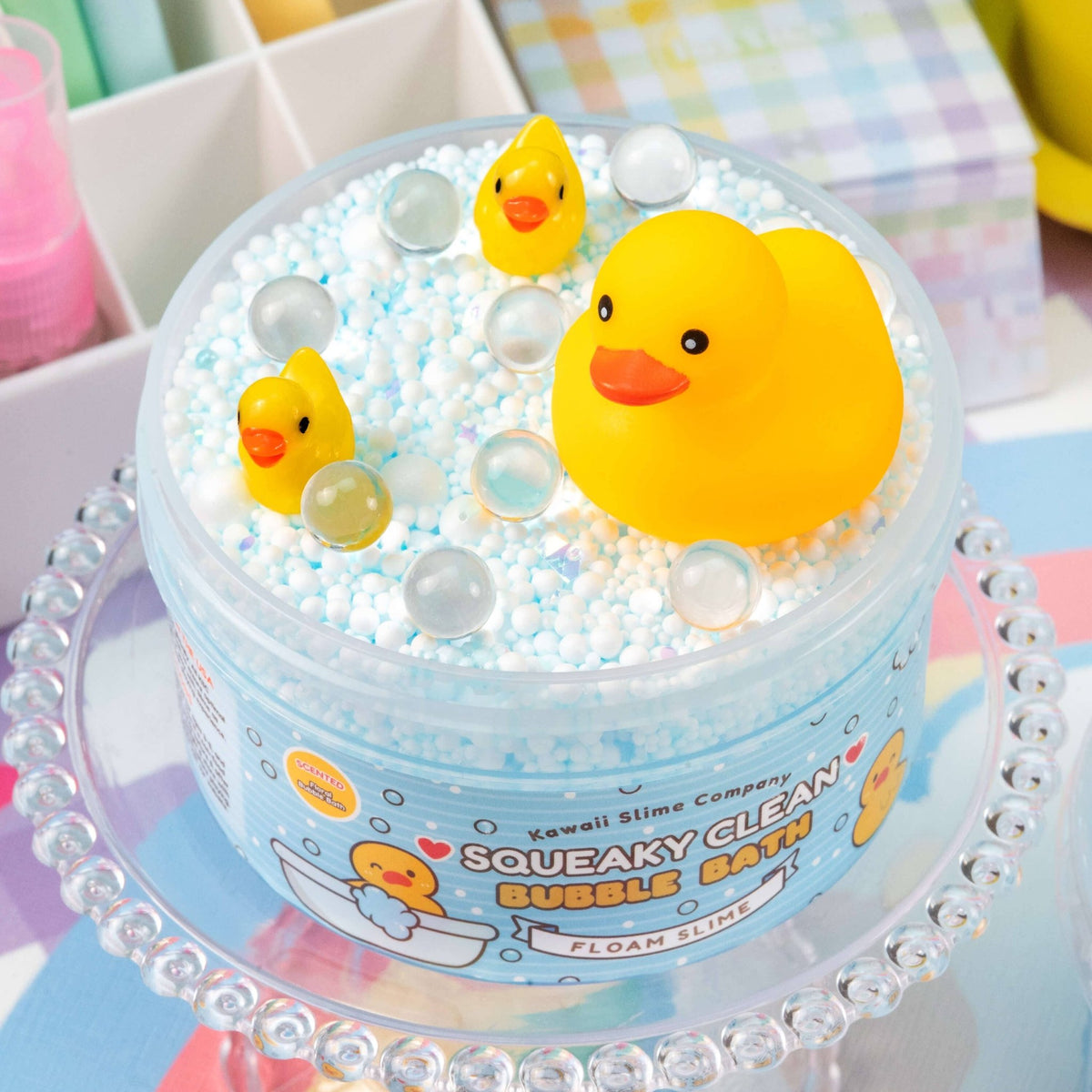 Squeaky Clean Bubble Bath Floam Slime - vibeboxshop