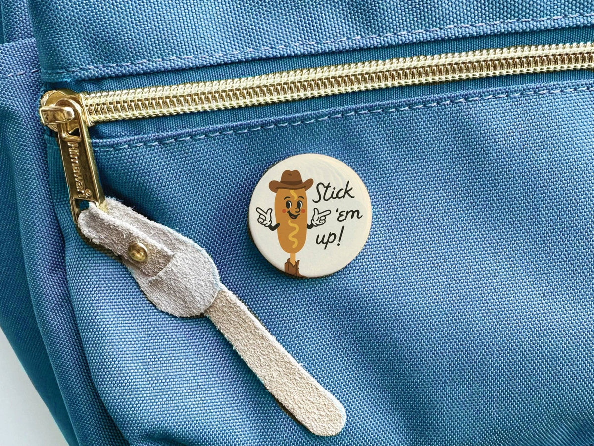 Stick 'Em Up Corndog Button - vibeboxshop