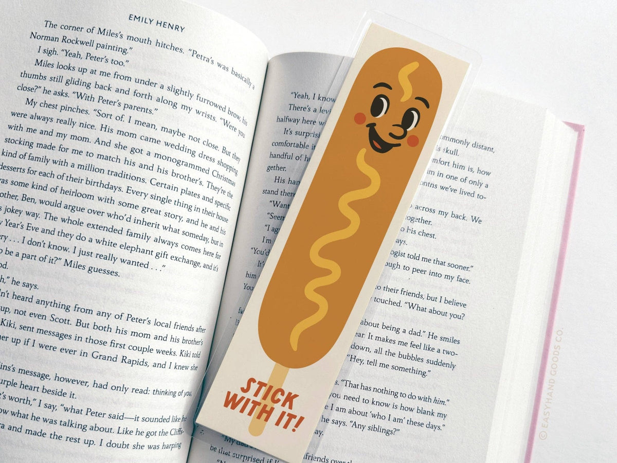 Stick With It Corn Dog Bookmark - vibeboxshop