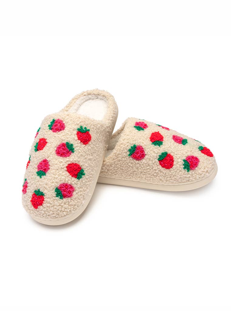 Strawberry Slippers - vibeboxshop