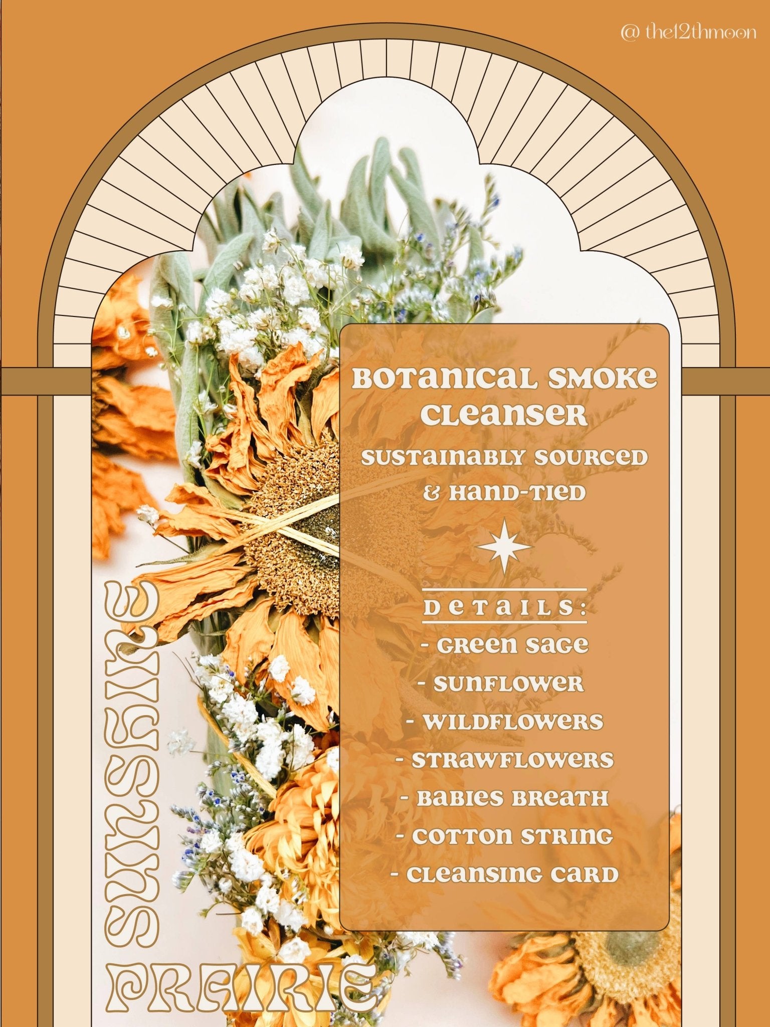 Sunshine Floral Sage Smudge - vibeboxshop