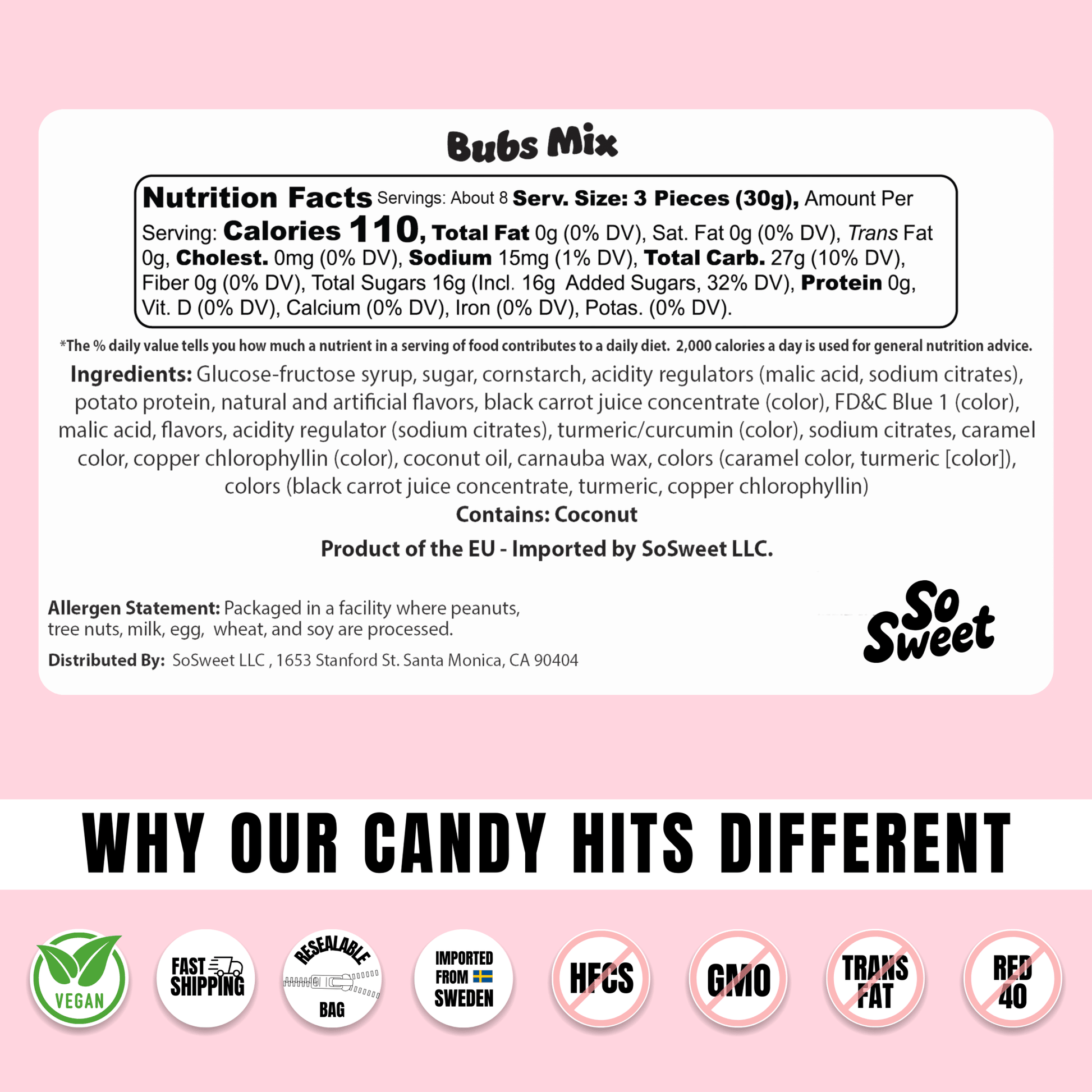 Swedish Candy BUBS Mix - vibeboxshop