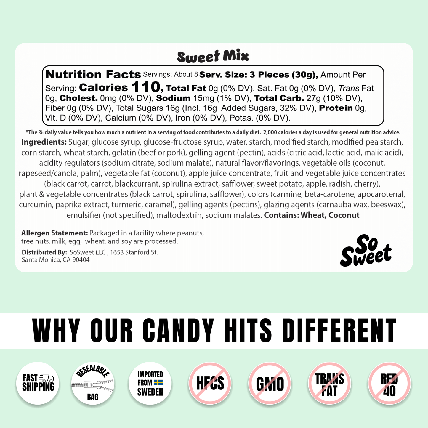Swedish Candy Sweet Mix - vibeboxshop