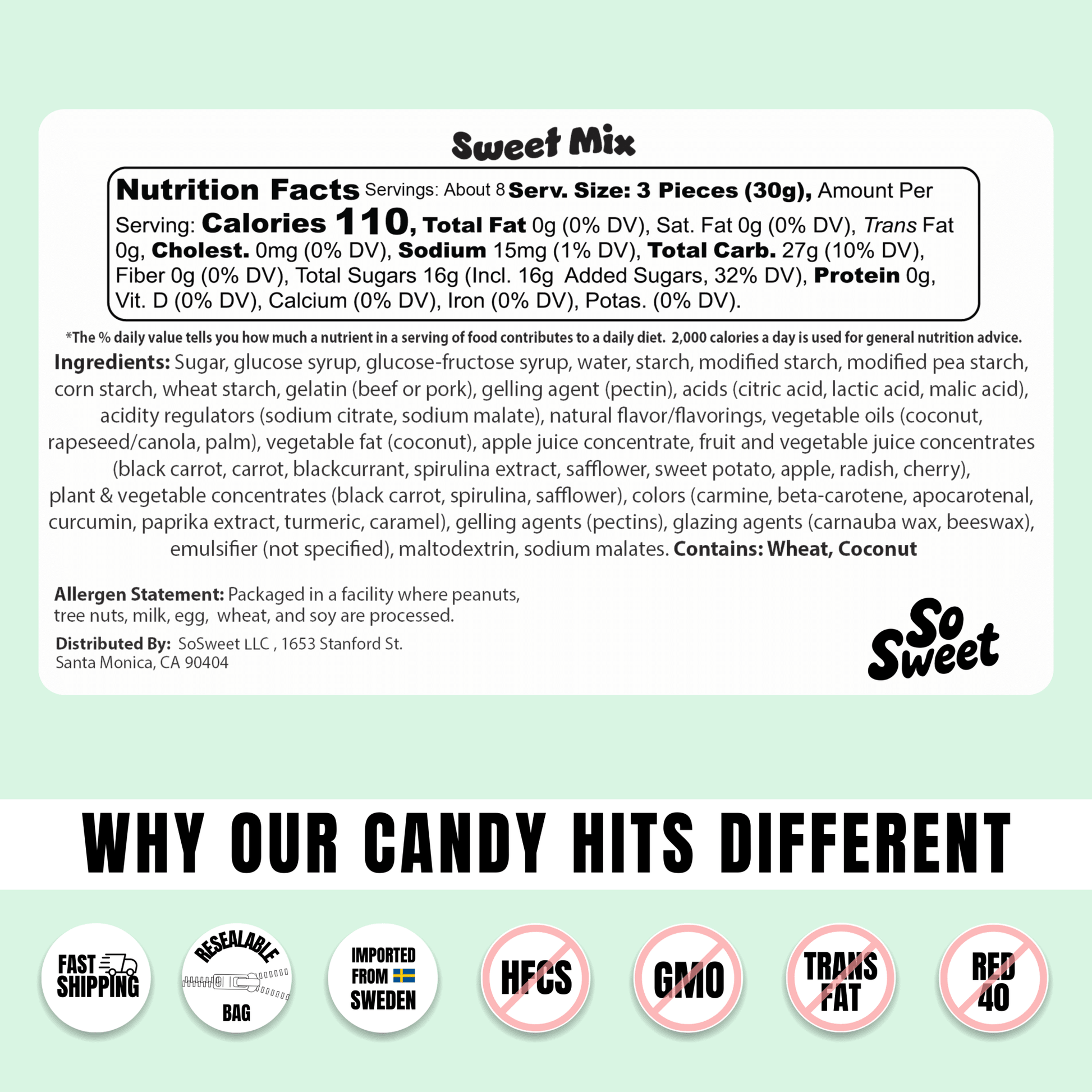 Swedish Candy Sweet Mix - vibeboxshop