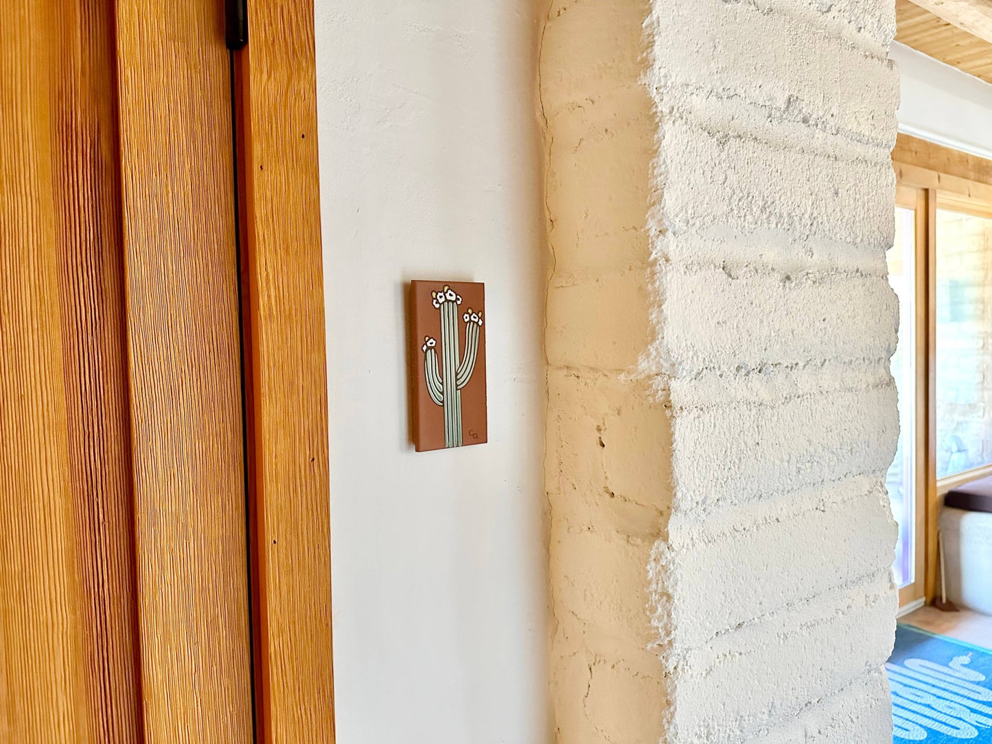 Terra Cotta Saguaro - Small Wall Art or Trivet - vibeboxshop