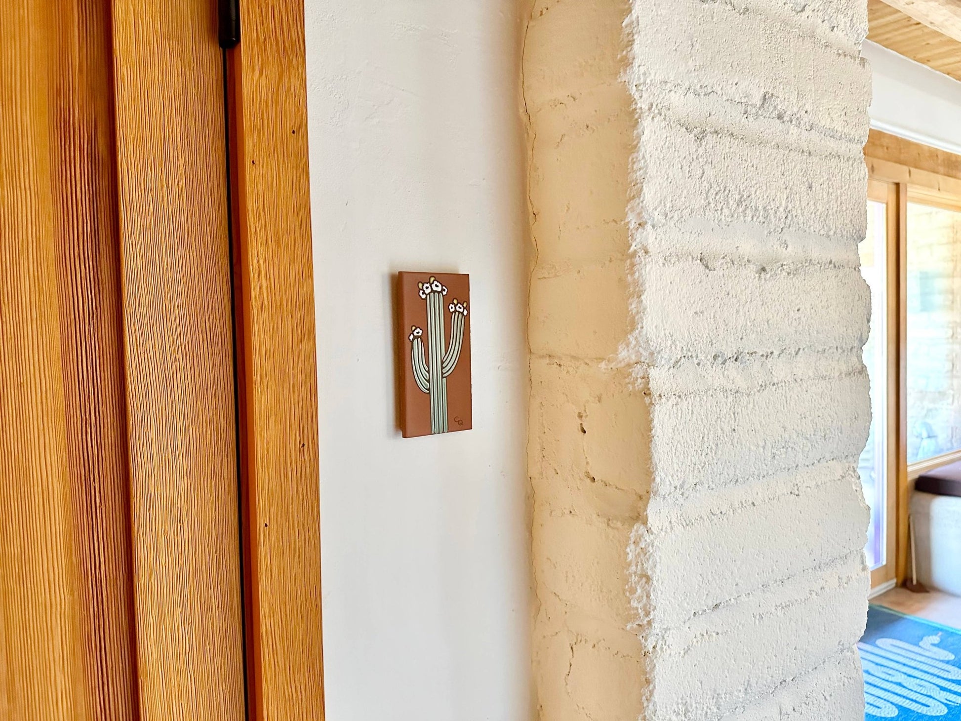 Terra Cotta Saguaro - Small Wall Art or Trivet - vibeboxshop