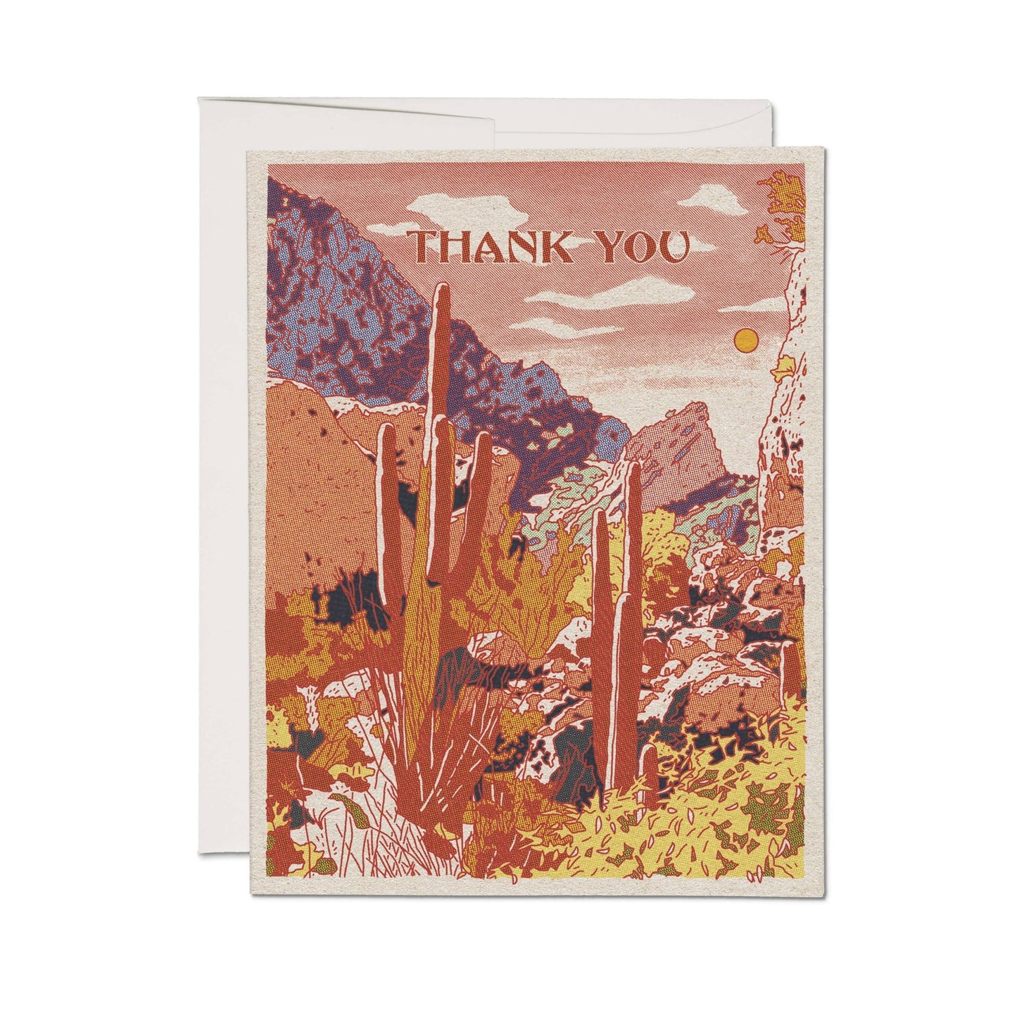 Thank You Desert Oasis Greeting Card - vibeboxshop