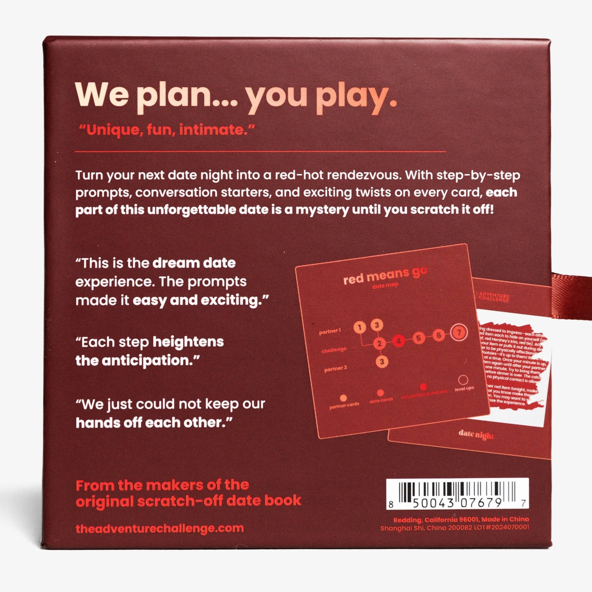 The Adventure Challenge Sexy Date Night: Red Means Go - vibeboxshop