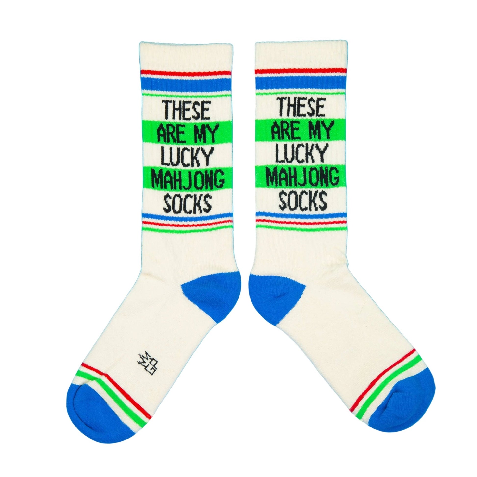 These Are My Lucky Mahjong Socks Gym Crew Socks - vibeboxshop