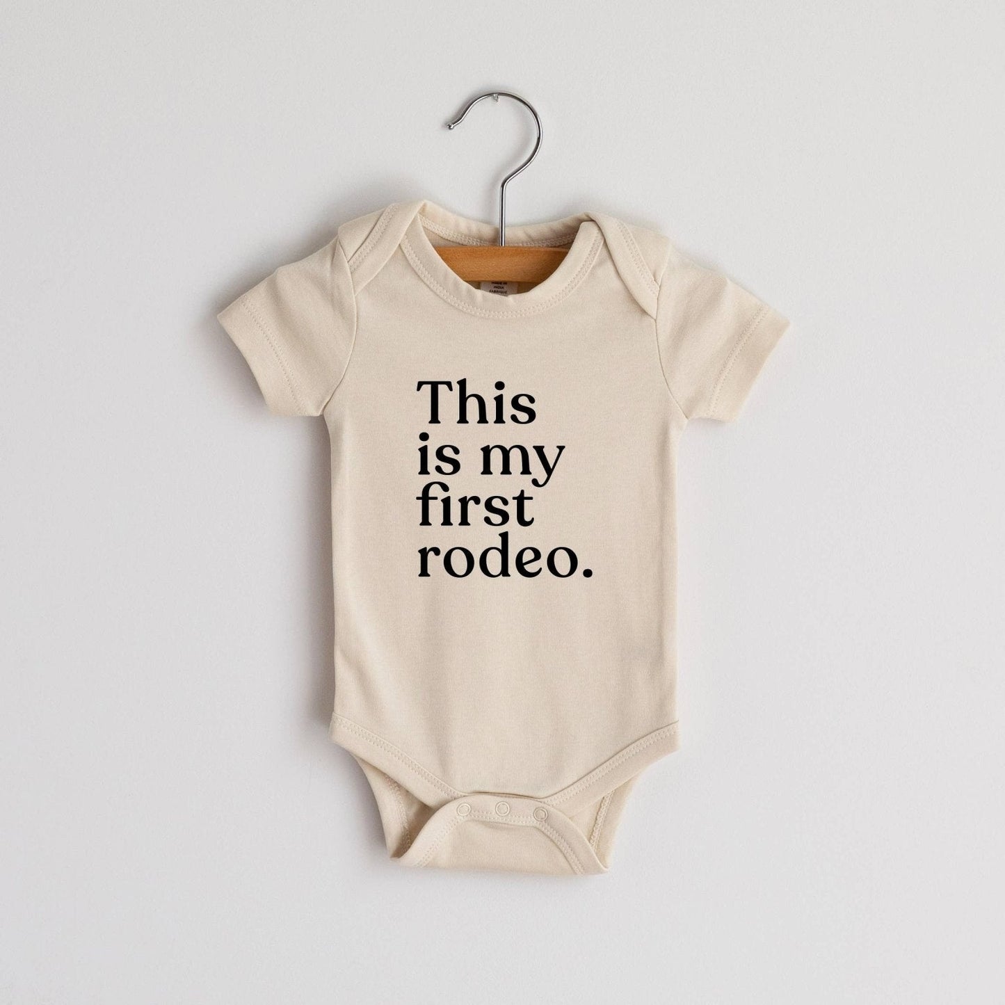 This is My First Rodeo Organic Onesie - vibeboxshop