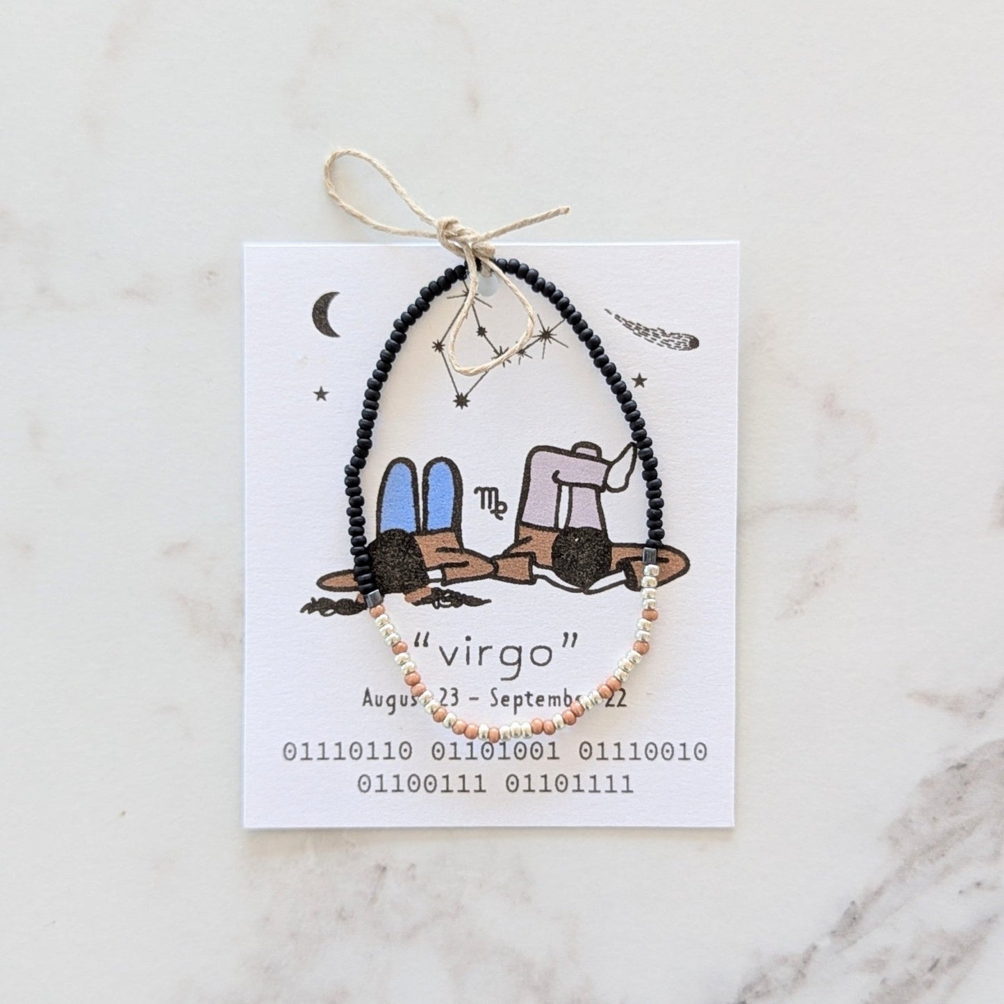 Uplighten Zodiac Binary Code Bracelets - vibeboxshop