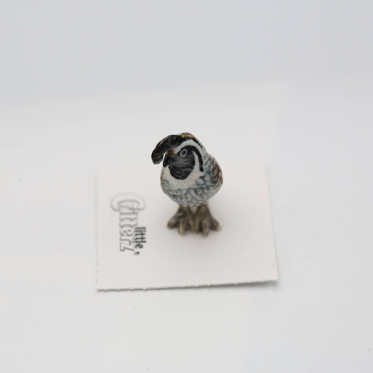 Valley California Quail Porcelain Miniature - vibeboxshop