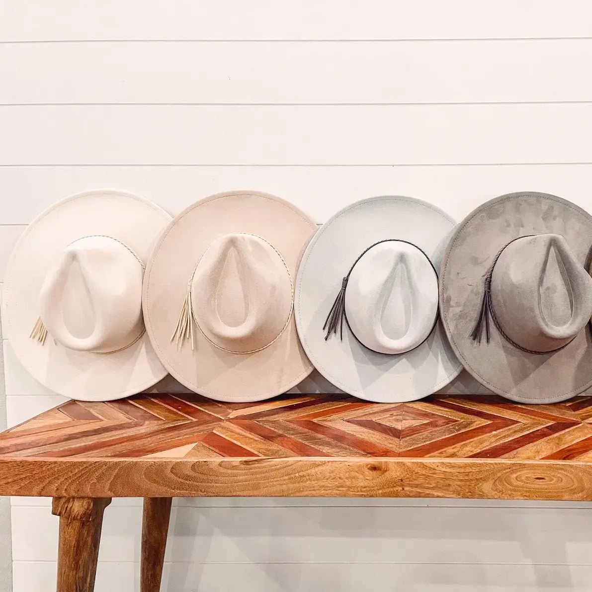 Vegan Suede Cowboy Hat - vibeboxshop