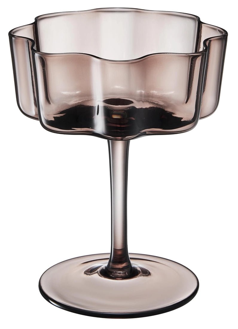 Vintage Wavy Glass Coupes - vibeboxshop