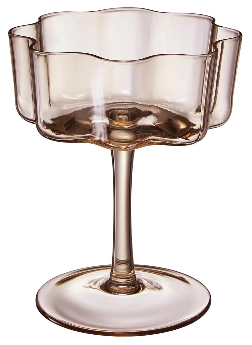 Vintage Wavy Glass Coupes - vibeboxshop