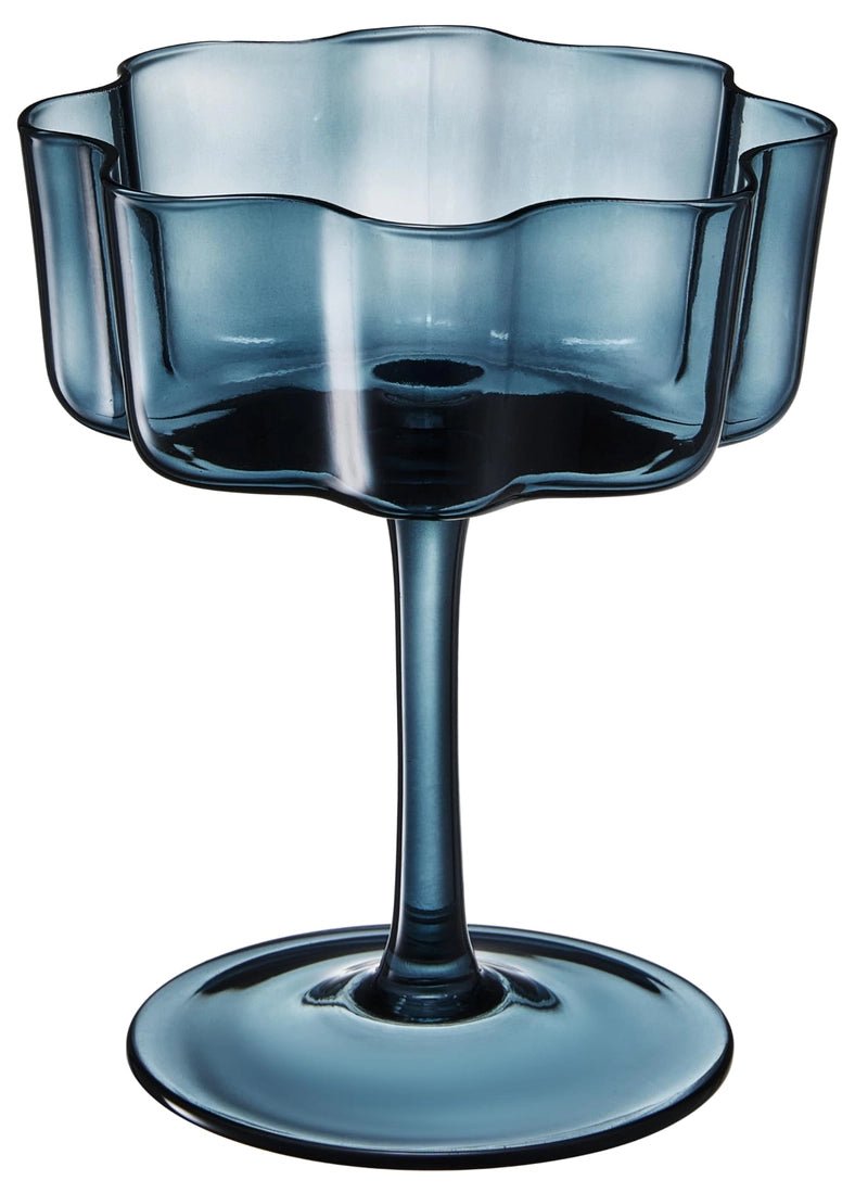 Vintage Wavy Glass Coupes - vibeboxshop