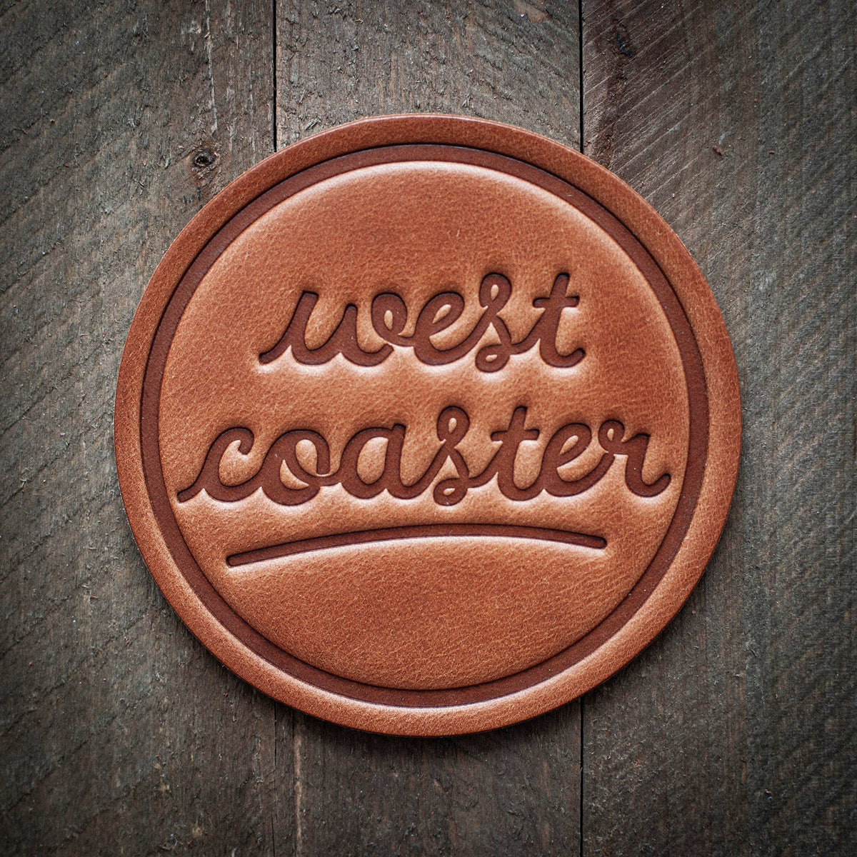 West Coaster | Leather Coaster - vibeboxshop