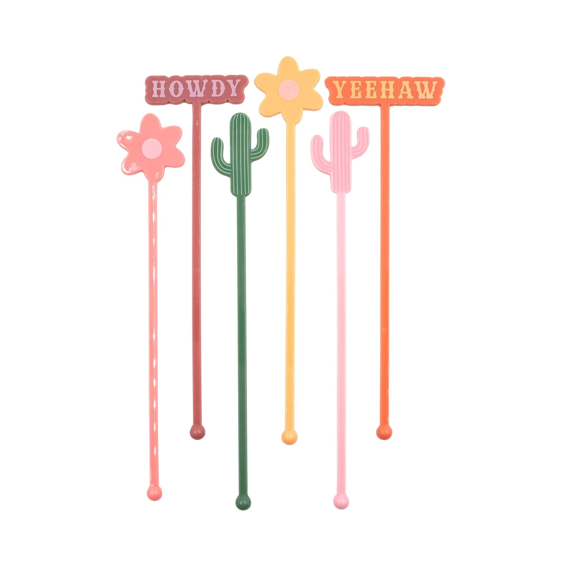 Western Drink Stirrers - 6 Pack - vibeboxshop