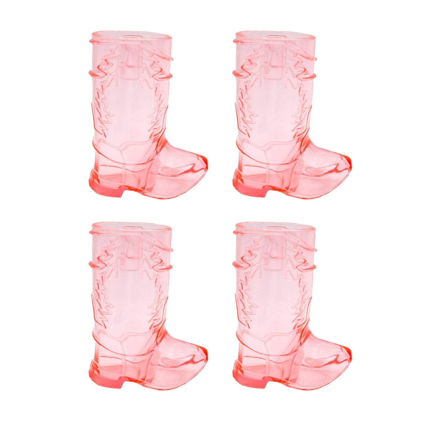 Western Pink Boot Shot Glasses - vibeboxshop