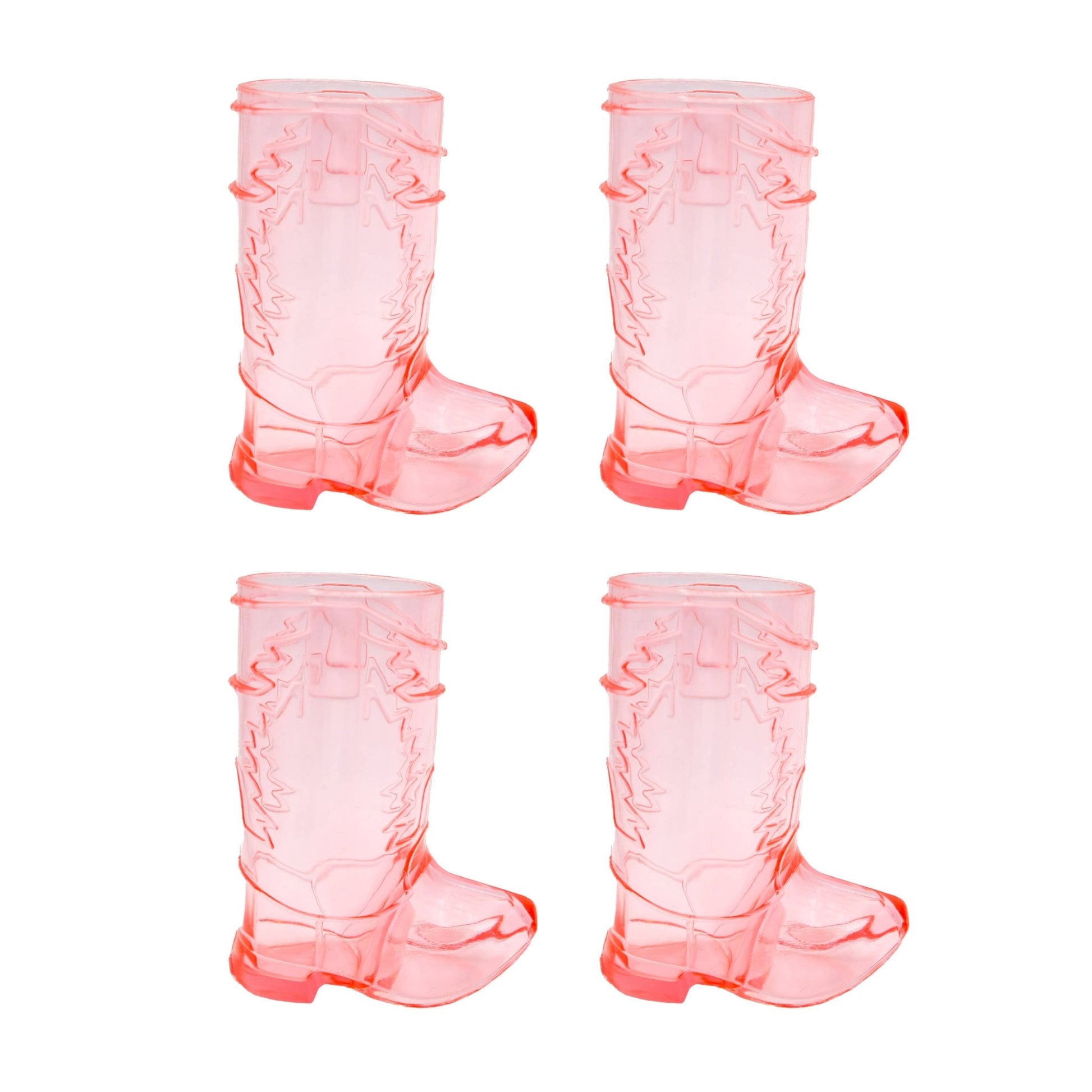 Western Pink Boot Shot Glasses - vibeboxshop