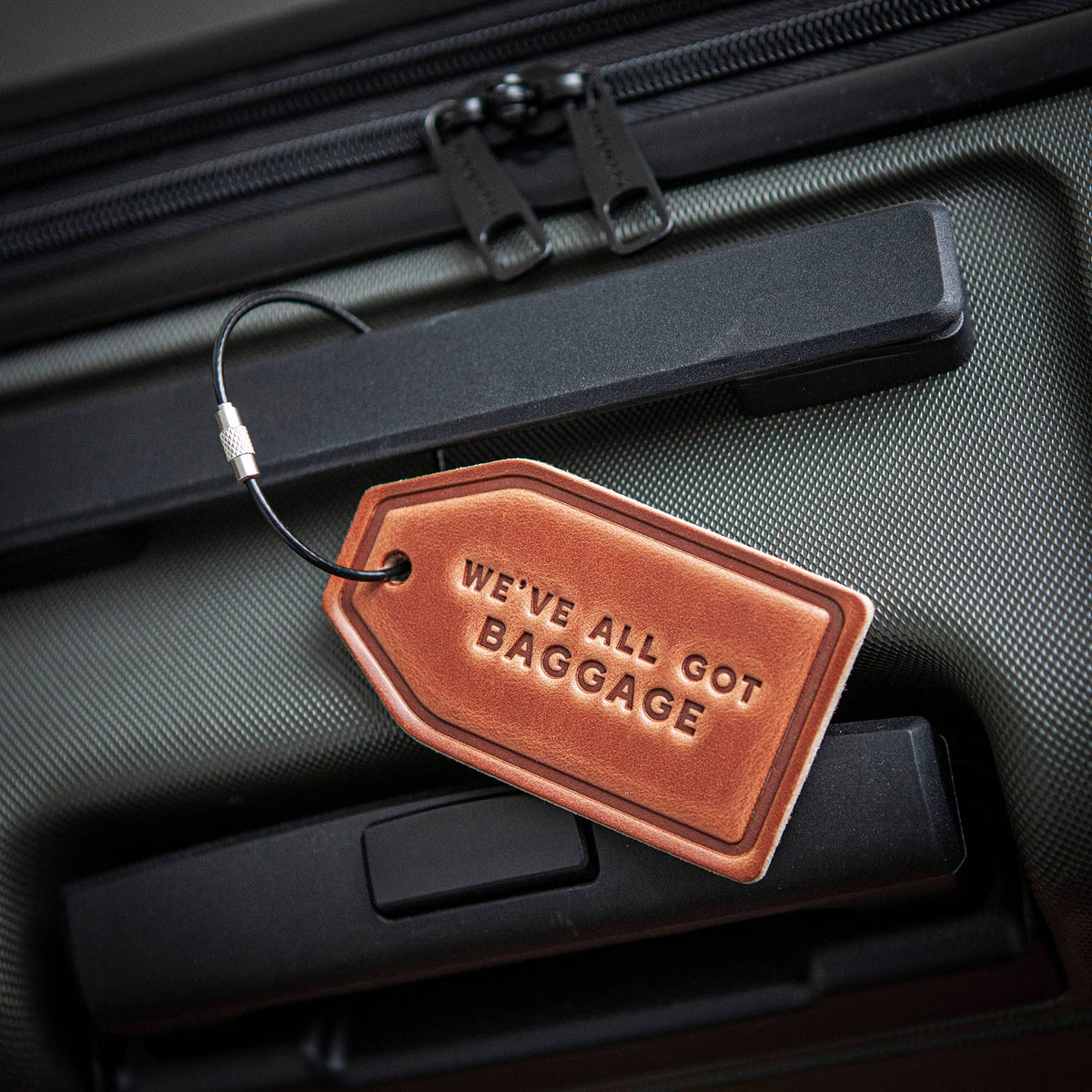 We've All Got Baggage | Leather Luggage Tag - vibeboxshop