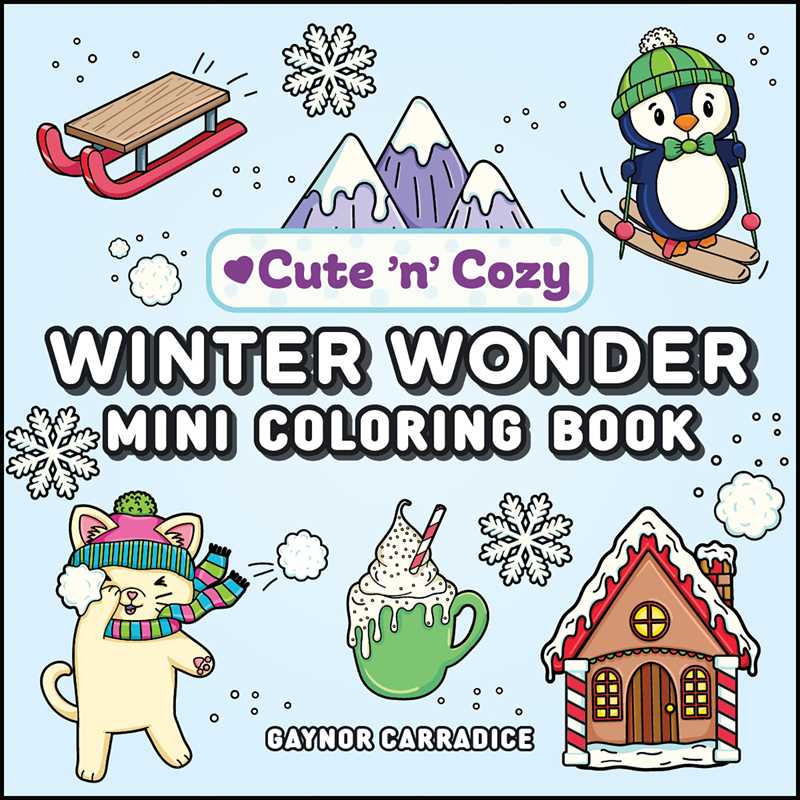 Winter Wonder Mini Coloring Book - vibeboxshop