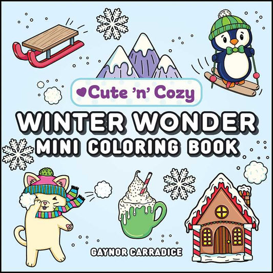 Winter Wonder Mini Coloring Book - vibeboxshop