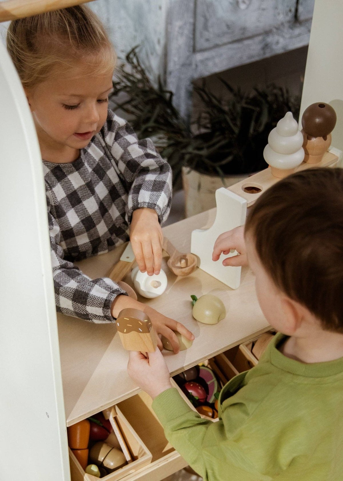 Wooden Ice Cream Stand and Accessories - vibeboxshop