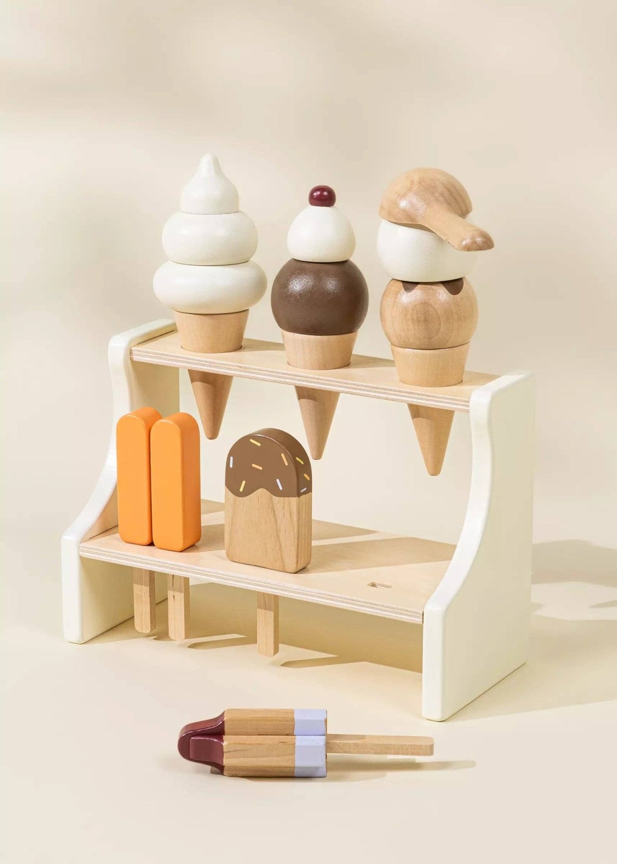 Wooden Ice Cream Stand and Accessories - vibeboxshop