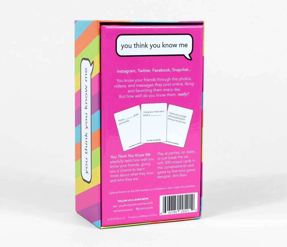 You Think You Know Me - vibeboxshop