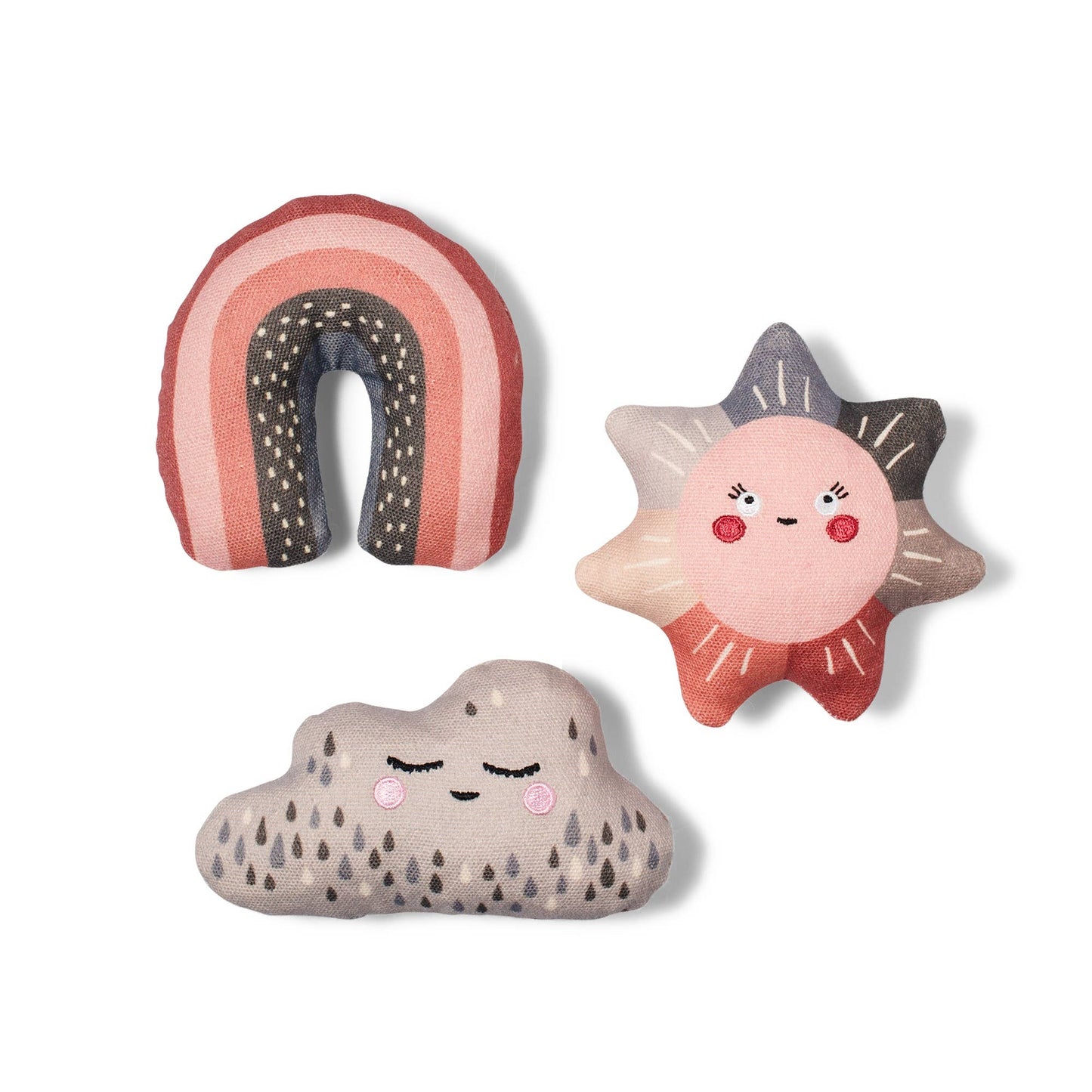CANVAS MINI DOG TOY SET RAIN OR SHINE - vibeboxshop