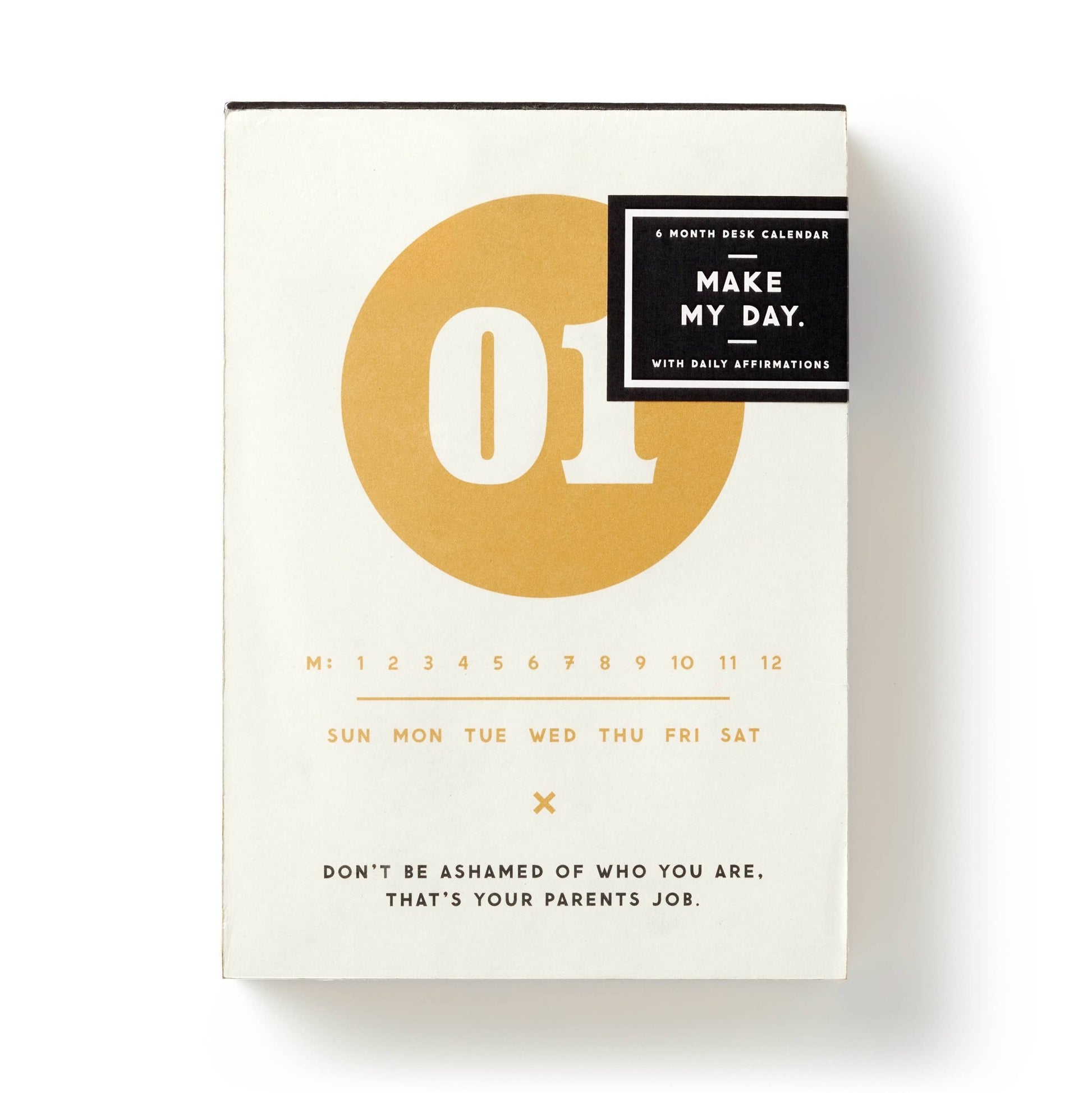 Make My Day Undated Desk Calendar - vibeboxshop